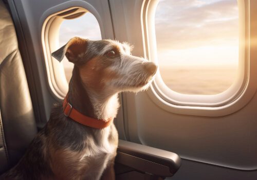 schnauzer on airplane (1)